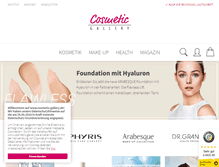 Tablet Screenshot of cosmetic-gallery.de